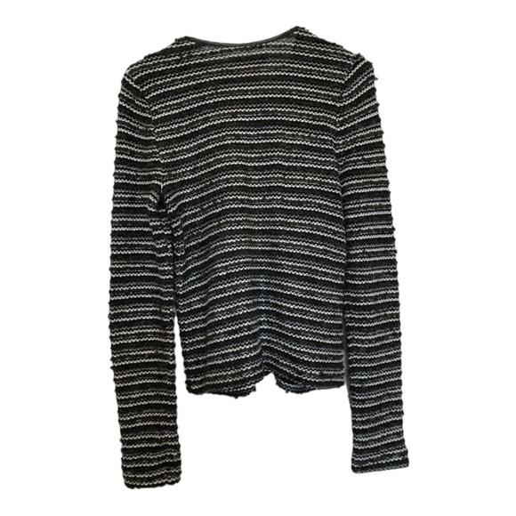 Ann Taylor LOFT Women’s Blazer Full Zip Cardigan Wool Blend Metallic Size S flaw - Picture 2 of 6